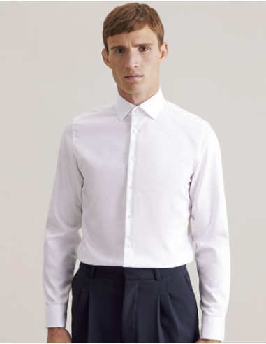 SEI-643510-Mens Shirt Slim Fit Fine Twill Longsleeve